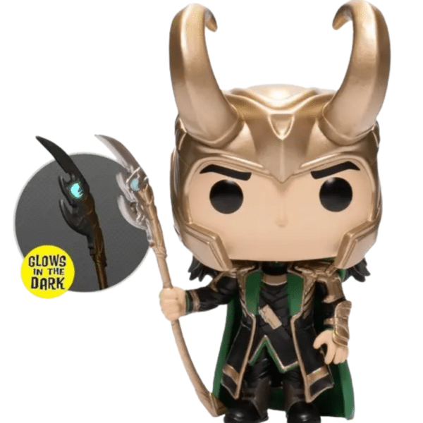 Funko Pop Marvel The Avengers Loki With Scepter Exclusive 985 - Imagem 2