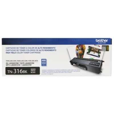 Toner Brother Tn316 Black Original Novo Caixa Avariada