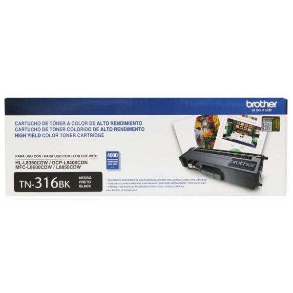 Toner Brother Tn316 Black Original Novo Caixa Avariada