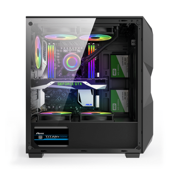 Gabinete Gamer Atx Rgb Mid Tower Com Led Hayom Gb1710 - Imagem 4