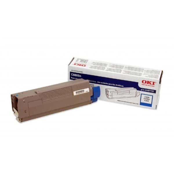 Toner Okidata C8800 / 43487735 Cyan Original Novo