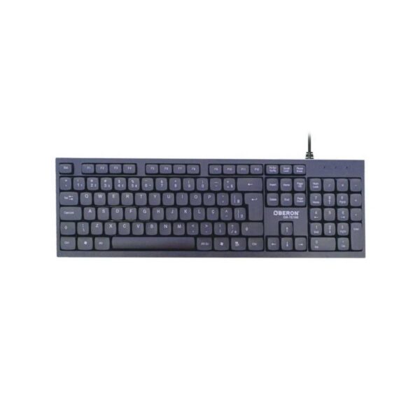 Teclado Oberon Or-Te100 Abnt2 Com Cabo Usb 2.0 Preto