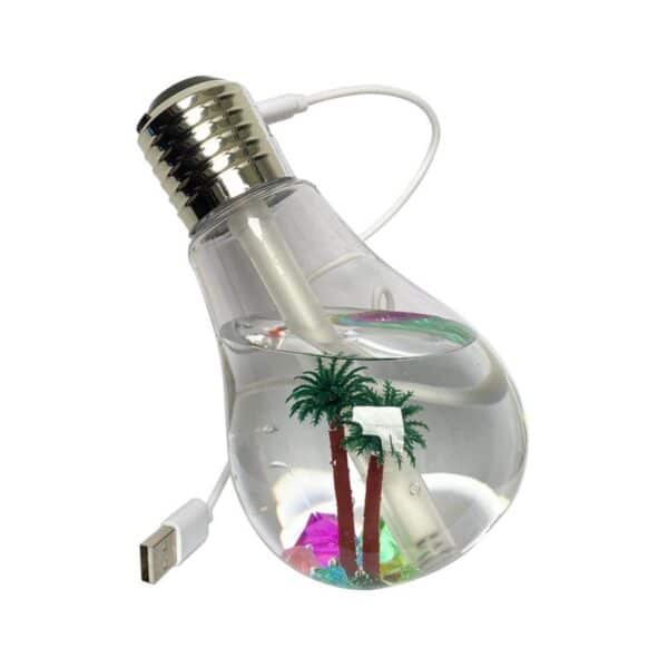 Umidificador de Ar Lâmpada B-Max Bm001A Luz Led Usb 400ml