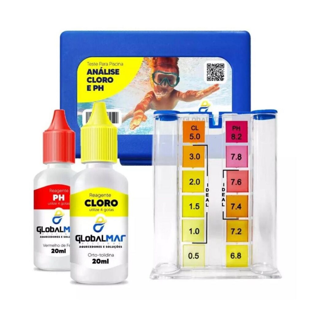 Pool Power Mini Tester Per Piscina - Kit Monouso Per Test Cloro E PH (1 Pezzo)