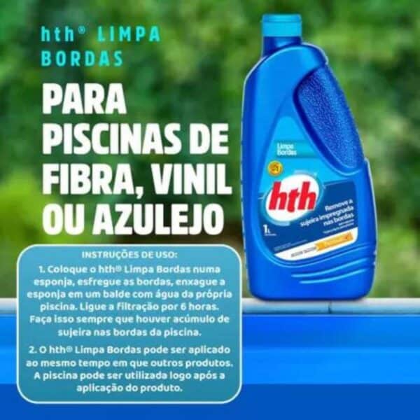 Limpa Bordas Hth Solução Para Piscinas 1 Litro - Image 3